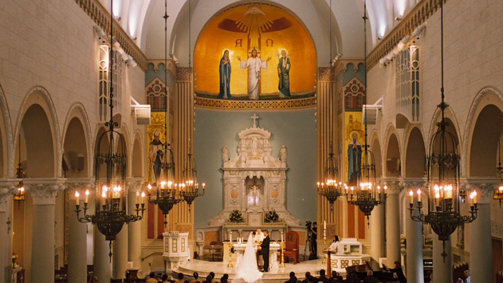 Church wedding in France