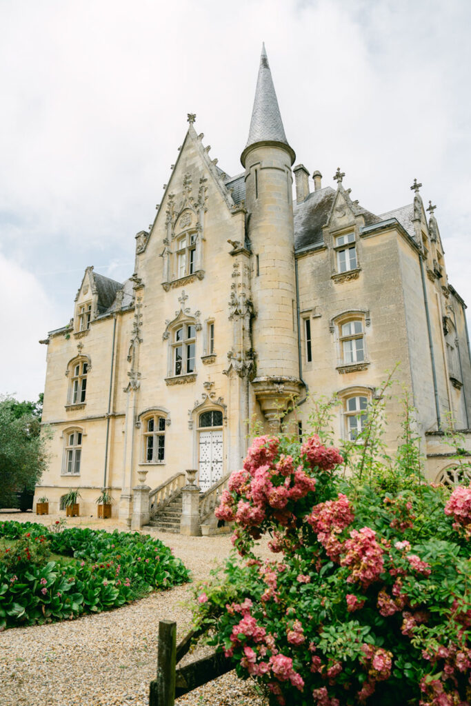 A grand château surrounded by lush gardens, the stunning venue for Kevin and Steven's wedding in France