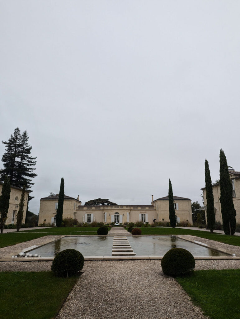 Chateau Gassies in the rain